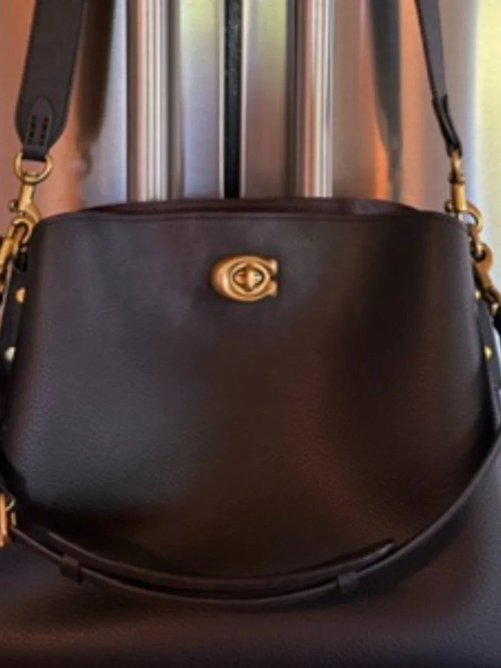 Coach Pebble Leather Small Satchel